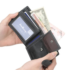 High Quality Real Cowhide Men Wallet Short Wallets