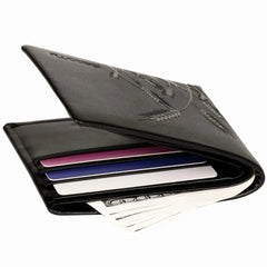 Genuine Leather Bifold Wallet Men Purses