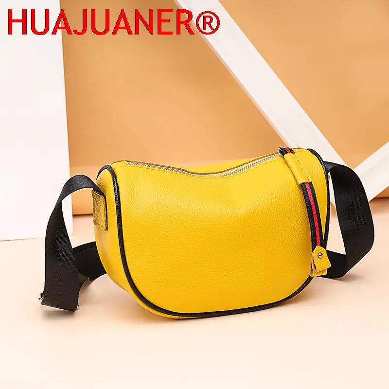 Vintage Crossbody Leather Cell Phone Shoulder Bag for Women