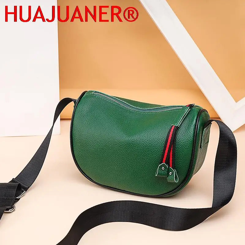 Vintage Crossbody Leather Cell Phone Shoulder Bag for Women