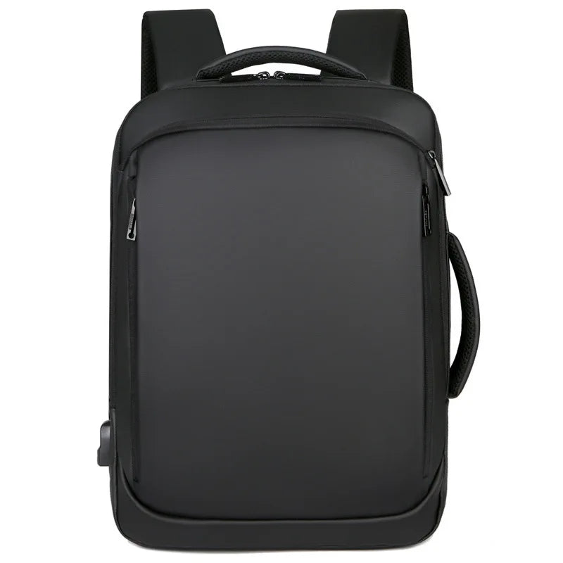 15.6in Laptop Backpack Men's Business Waterproof Bag USB Charging
