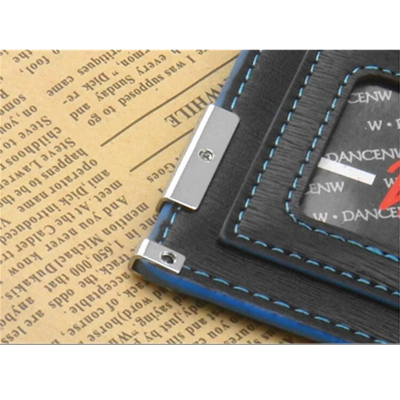 Men's Vintage Short Wallet Coin Purse ID Card Case