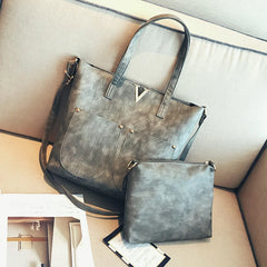 Vintage Women Hand Bag Set Top-handle Bags