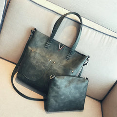 Vintage Women Hand Bag Set Top-handle Bags