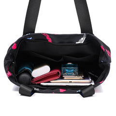 Floral Pattern Ladies Shoulder Bag Large Travel Handbag