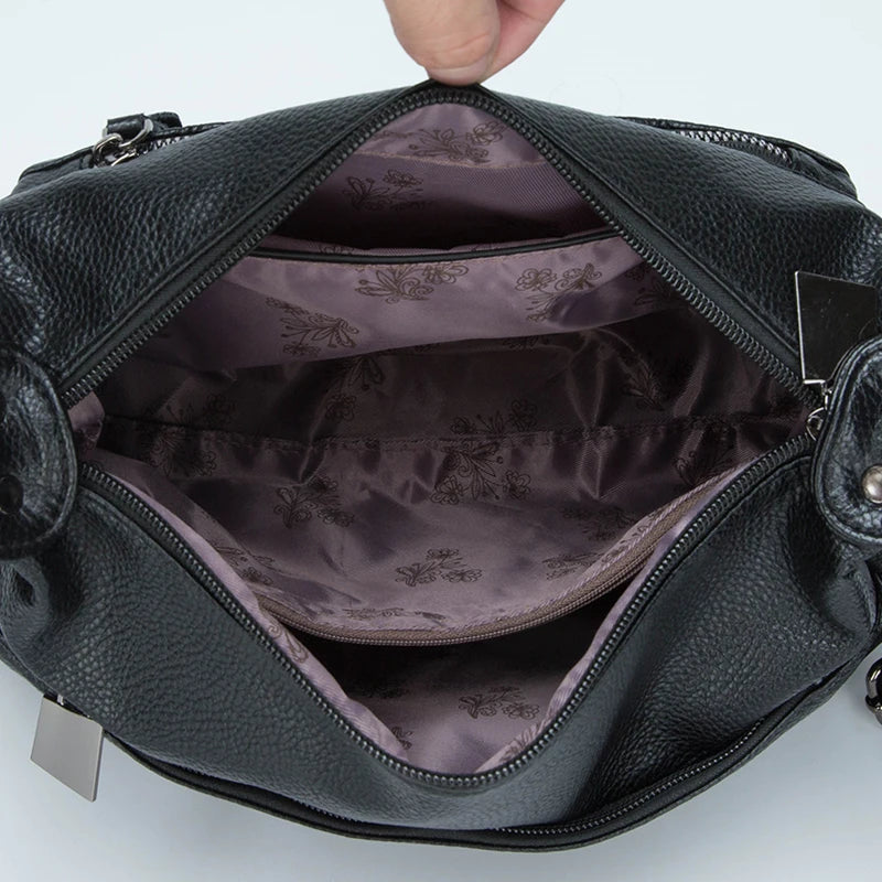 Retro Messenger Handbag High Capacity Women Shoulder Bag