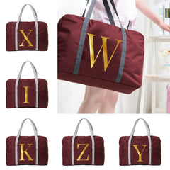 26 Letter Series Foldable Travel Bag Large Capacity Portable Luggage
