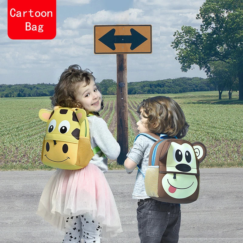 3D Children School Bags Kids Backpacks Kindergarten Cartoon Animal