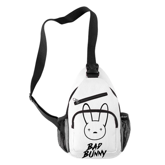 Bad Bunny Chest Bag Waterproof Outdoor Crossbody Streetwear Shoulder Bags