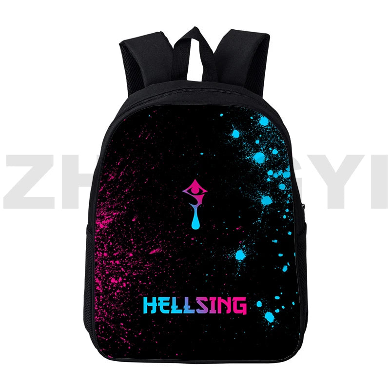 3D Printed Alucard Eyes Backpack 12/16 Inch Harajuku Bookbag