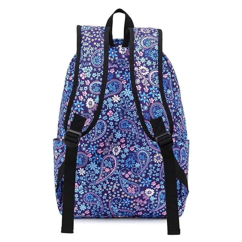 Waterproof Oxford Cloth Student Backpack Set