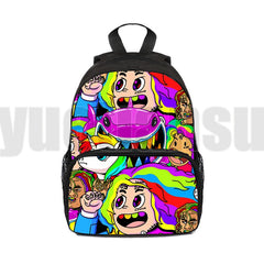 6IX9INE GOOBA 3D Print Backpack Boys Girls School Bag Children Bookbag