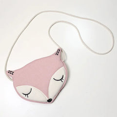 Cute Fox Messenger Bag Coin Purse for Kids