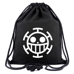One Piece Luffy Skull Pirate Women Men Backpacks Canvas Book Bags