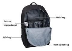 Anti-thief School Bag Boys Backpack 15-17 inches USB Charging Port Lock