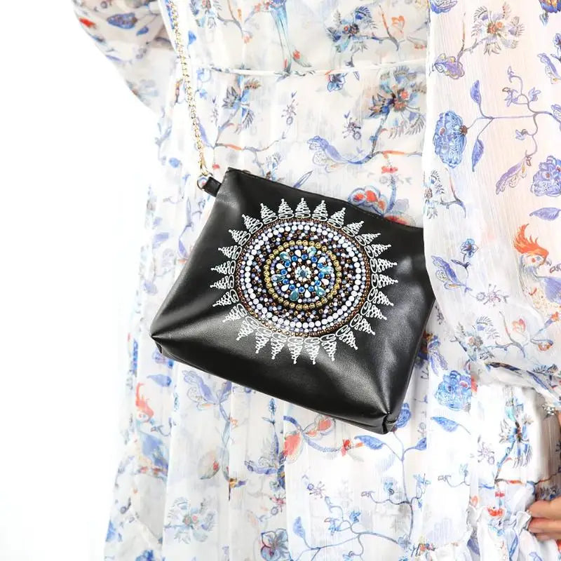 5D DIY Diamond Painting Leather Crossbody Bag Chain Bags