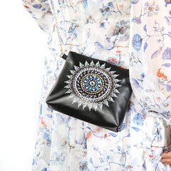 5D DIY Diamond Painting Leather Crossbody Bag Chain Bags