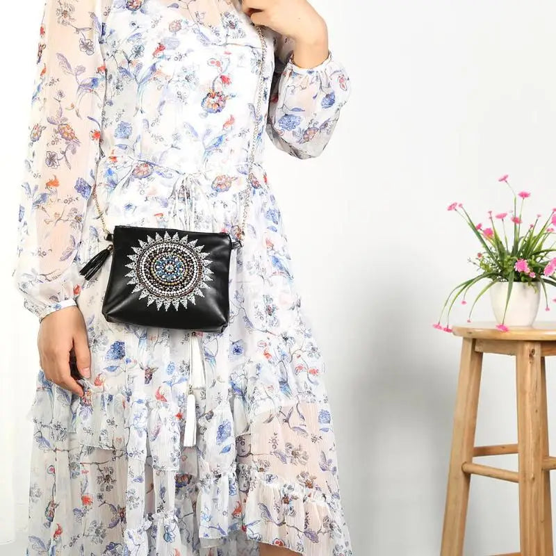 5D DIY Diamond Painting Leather Crossbody Bag Chain Bags