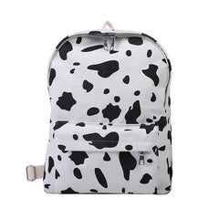 Cow Pattern Backpacks For Student Large Capacity Book Shoulder Bags