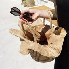 Straw Basket Handbag for Women, Beach Bag, All-match Woven Bags