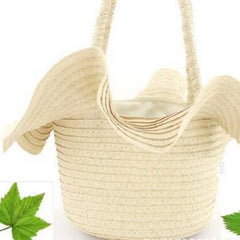 Straw Basket Handbag for Women, Beach Bag, All-match Woven Bags