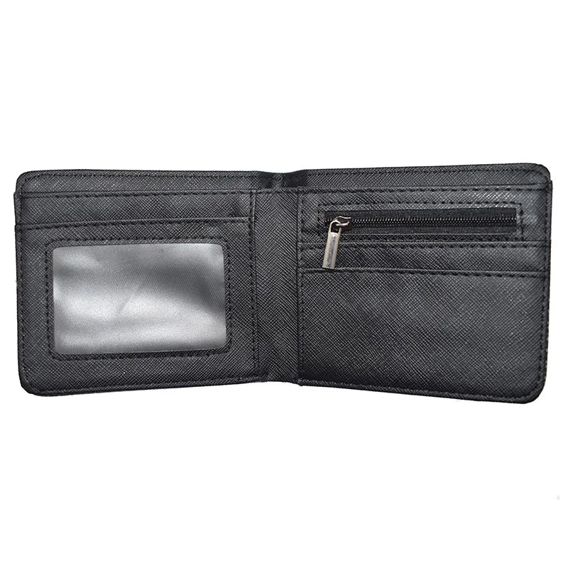 Cuphead Wallet Short Wallets PU Leather Men's Purse