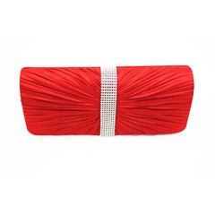 Elegant Satin Diamond Evening Bags for Wedding Party