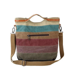 Arrival Large Locket Patchwork Women Handbags Canvas Bag Shoulder Messenger Bag