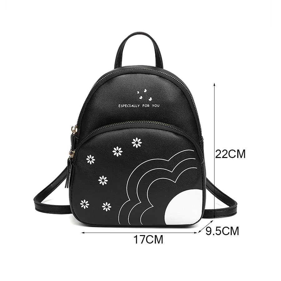 Arrival Mini Backpack Leather Summer Pure Pattern Multi-Functional Girls' Small