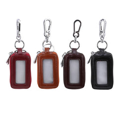 Arrival Leather Men Car Key Holders Housekeeper Double Zipper