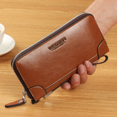 Arrival Men Wallets Long Clutch Zipper Wallets for Business Men Clutch