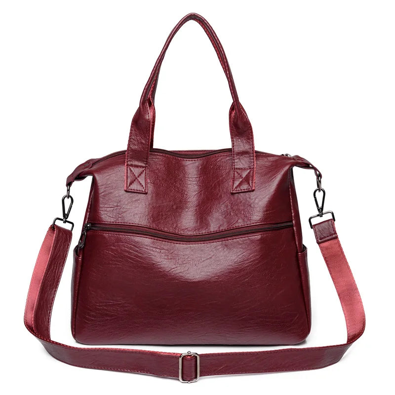 Arrival Multi-pocket PU Women Messenger Bags Casual Large Capacity Ladies Handba