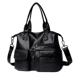 Arrival Multi-pocket PU Women Messenger Bags Casual Large Capacity Ladies Handba