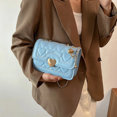 Heart Pattern Chain Shoulder Bag Crossbody Bags For Women
