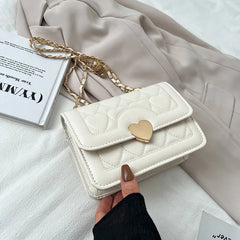 Heart Pattern Chain Shoulder Bag Crossbody Bags For Women