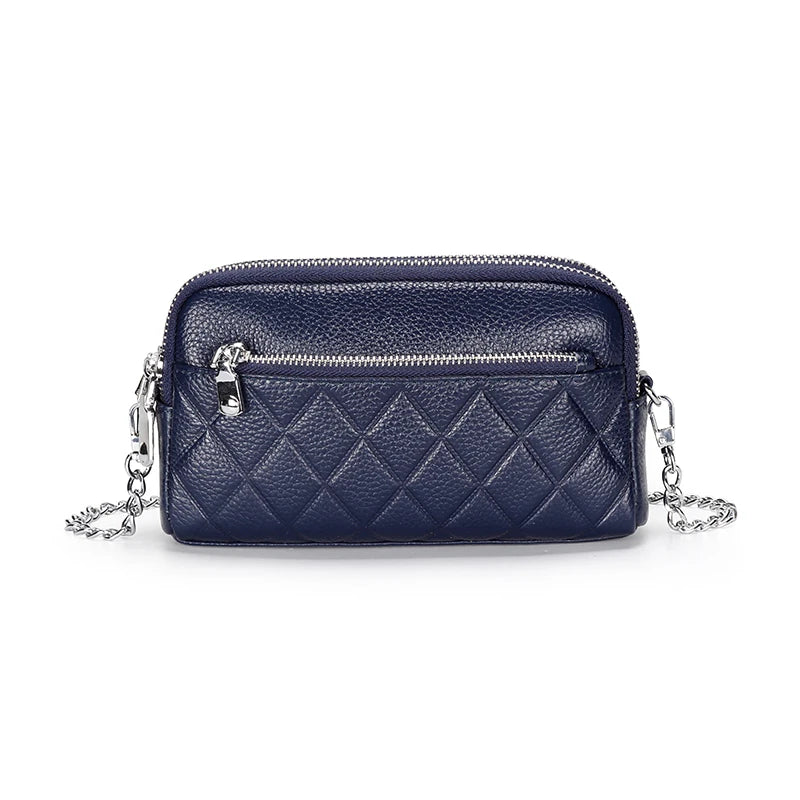 Cow Leather Cross-body Bag for Women Large Capacity Girl's Bag