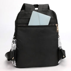 Floral Nylon Backpack Bags - Large Capacity Travel Tote Handbags