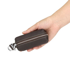 Cowhide Leather Key Wallet Vintage Style Multi-function