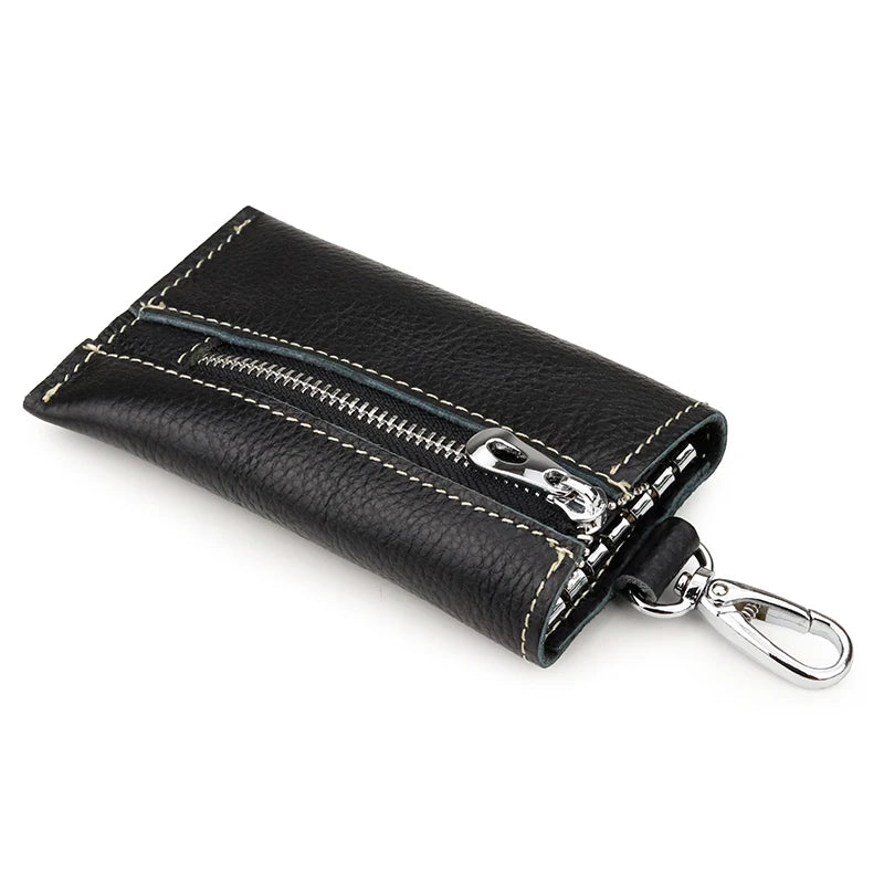 Vintage Style Leather Key Holders Multi-function Men Key Wallet