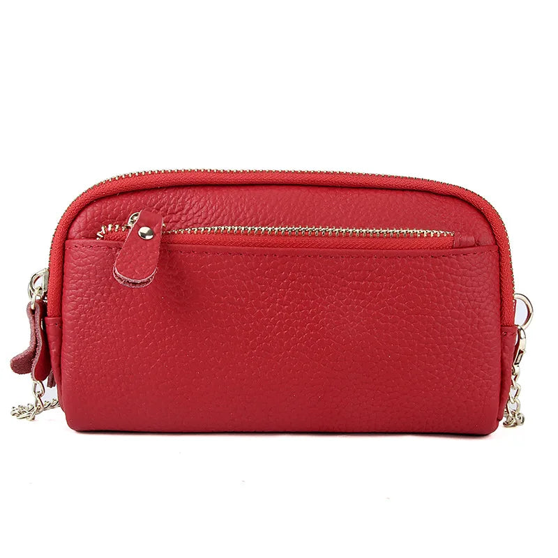 Leather Chains Crossbody Shoulder Bags Handbags Wallets
