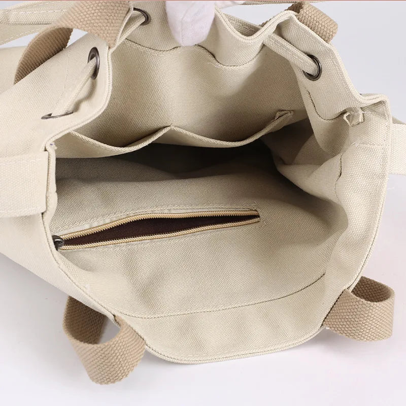 Women's Canvas Casual Shoulder Bag Large Capacity Purses Bags
