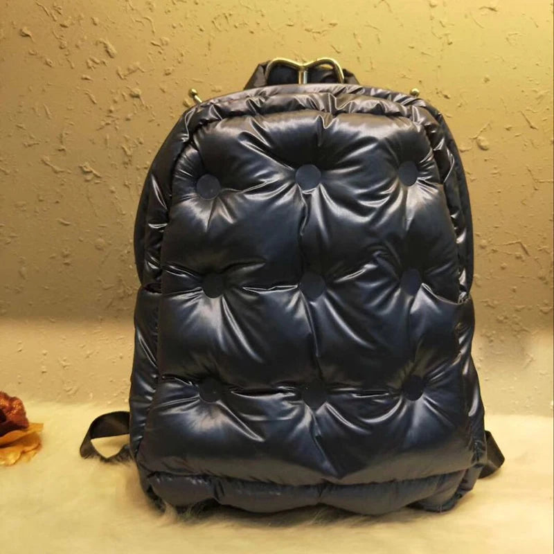 Quilted Padded Shoulder Bag Casual Business Backpack