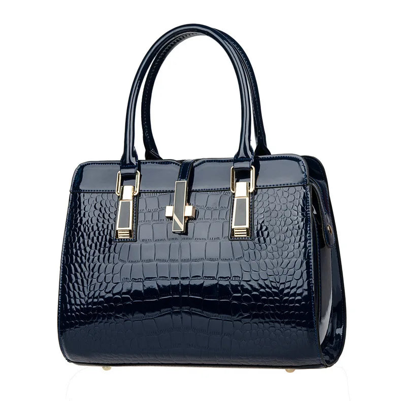 Crocodile Pattern Shoulder Messenger Bag