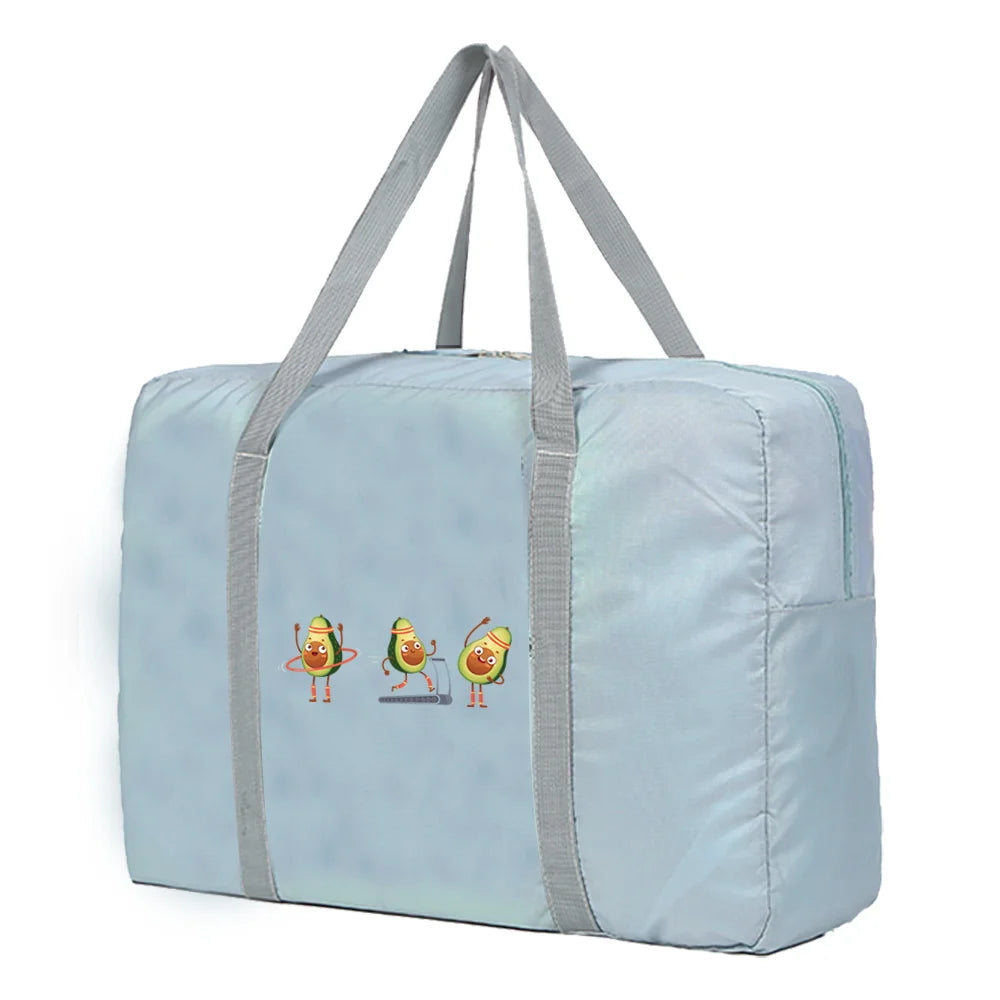 Avocado Travel Bag Nylon Foldable Waterproof Organizer Clothes Storage