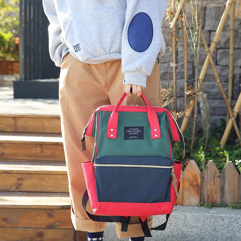 Backpack Women Backpack Pure Teenager Girl School Bag Casual Female Shoulder Bag