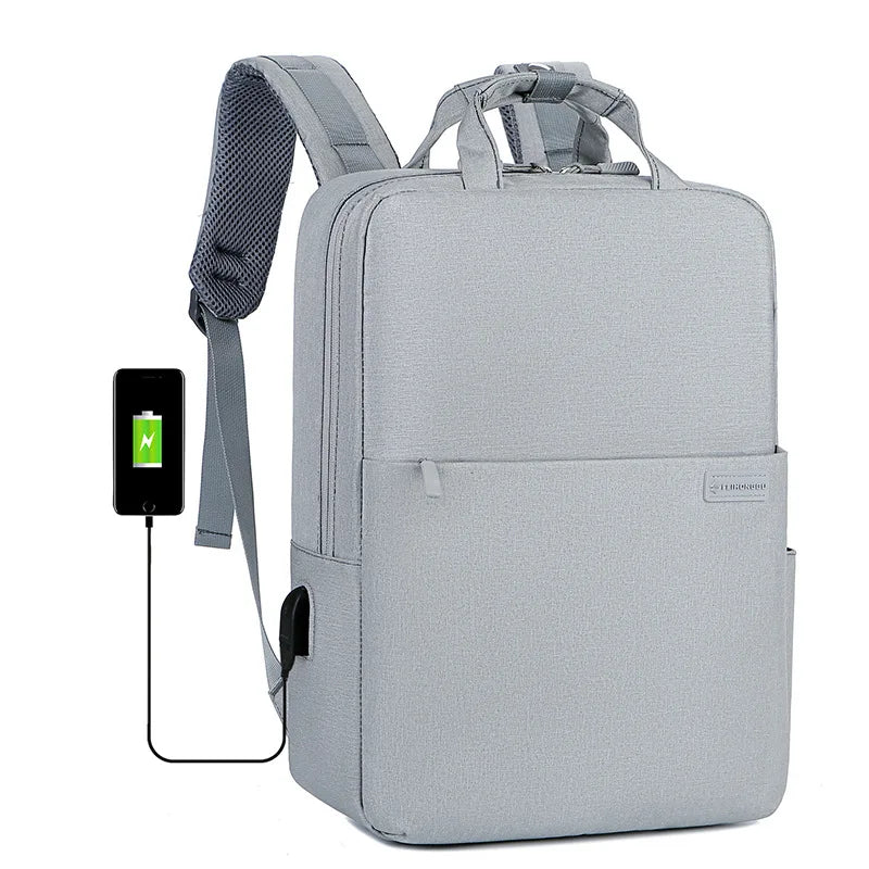 15.6 Inch USB Charging Backpack Large Travel Bag