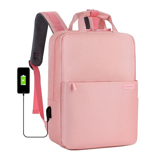 15.6 Inch USB Charging Backpack Large Travel Bag