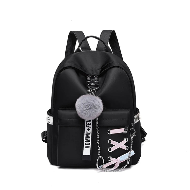 Teenager Schoolbags Multi-pocket Shoulder Bags Oxford Backpack