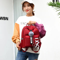 Teenager Schoolbags Multi-pocket Shoulder Bags Oxford Backpack