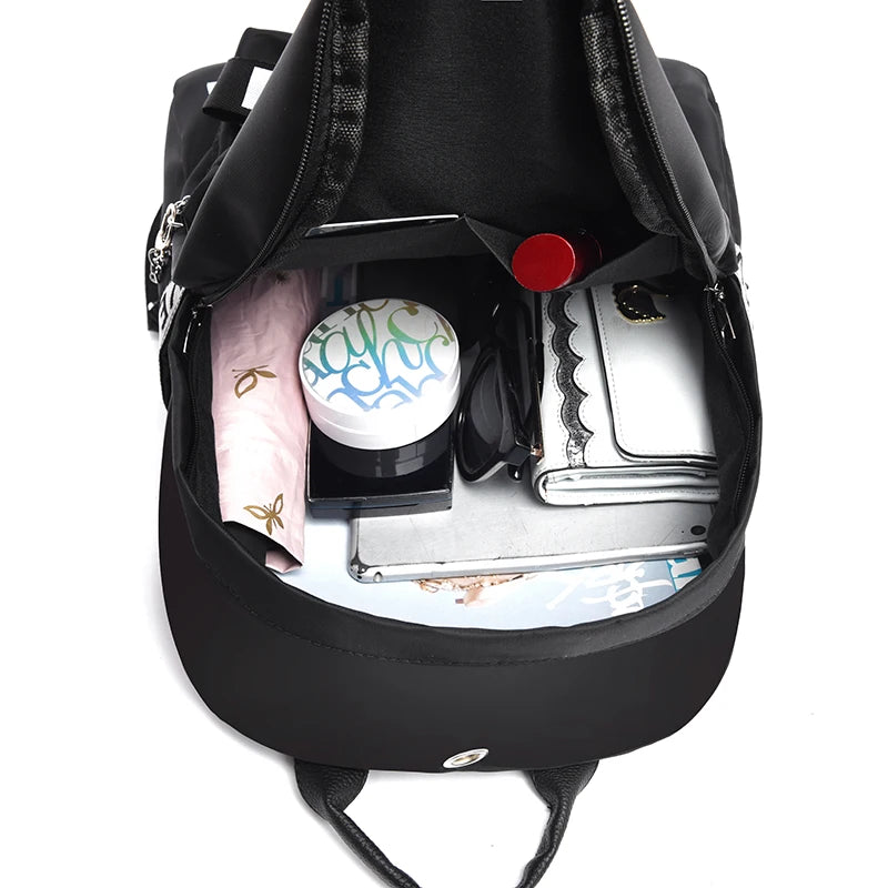 Teenager Schoolbags Multi-pocket Shoulder Bags Oxford Backpack